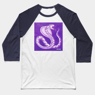 Snake Cobra Ecopop Baseball T-Shirt